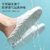 Pantuflas de ducha para baño para hombre, uso interior en casa en verano, a prueba de fugas, antideslizantes, diseño hueco, adecuadas para hoteles y dormitorios, también disponibles para mujeres