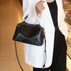 Bolso de Hombro Cruzado de Cuero Genuino de Gran Capacidad Estilo Nuevo Verano 2026 con Correa Ancha de Hombro Bolso de Mano Casual de Piel de Vaca Suave Bolso Boston