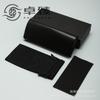 23 Estuche Negro Largo de Cuero para Gafas Set Estuche para Gafas de Sol con Borde Aceitado Caja de Empaque Exterior para Gafas con Tapa Abatible