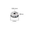Nuevo espaciador de circonita con microincrustaciones de plata esterlina s925 de 5,5 mm con incrustaciones de diamantes, junta de plata tailandesa, juego de bricolaje, pulsera, accesorios de pulsera