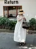 Nuevo Vestido Artístico Perezoso de Estilo Transfronterizo para Mujer, Holgado y Versátil 88349 Vestido Estilo Bosque en Stock
