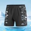 Novos calções de banho masculino adulto boxer moda impressão laser de secagem rápida anti-constrangimento praia termas calções de banho atacado