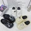 Sapatos de buraco transfronteiriços Sapatos Flor Distintiva Decoração DIY Desenho Animado Bonito Corrente Diamante Urso Acessórios Fivela de sapato removível