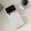 Adequado para capa de celular Xiaomi 17 Pro Max, novo modelo moderno, proteção total da borda Xiaomi, padrão xadrez verde e marrom criativo anti-queda