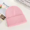Chapéu de malha com painel de luz outono e inverno chapéu de lã acrílica chapéu quente masculino e feminino chapéu à prova de vento com proteção para as orelhas design