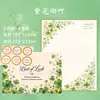 Conjunto de Papel de Carta e Envelope Borboleta Lunar Rosa Púrpura, Papel de Carta Estilo Ins para Presente, Carta Manuscrita Espessa Desenho Animado para Presente, Decoração de Mensagem