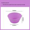 Forma de silicone para muffin redonda 7cm forma de bolo pequena forma de bolo em vez de forma de copo de papel forma de copo de papel para bolo pode ser repetida