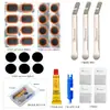Juego de Herramientas para Reparación de Neumáticos de Bicicleta Vehículo Eléctrico Neumático de Coche de Carretera Parche Pegamento de Pulgar Palanca de Plástico para Neumáticos