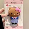 Gatinho de Silicone Urso Morango Adequado para Suporte Magnético Magsafe Forte Adsorção Air Bag Retrátil de Mesa para Mulheres