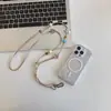 Nueva Cadena Larga para Teléfono Colgante Estrella Perro Dopamina Moda Cerámica Dálmata Correa Cruzada