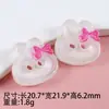 Botones de Resina con Forma de Manzana de Dos Agujeros, con Frescos y Sencillos Diseños de Cuadros, Accesorios para Manualidades, Materiales Decorativos, Botones