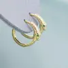 Brincos de Cobra Enrolada Novo Estilo Transfronteiriço 2024 Brincos de Animal Estilo Europeu e Americano Brincos Personalizados para Mulheres Presente para Irmãs