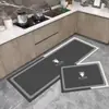 Alfombra de Piso para Cocina Diatomeas Barro Absorción de Agua Absorción de Aceite Antideslizante Resistente a la Suciedad Doméstica Borrable y Sin Lavado Alfombrilla Suave para Pies