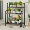 Estante para Flores Estante de Almacenamiento Balcón Sala de Estar Estante de Almacenamiento de Pie Escalonado Multicapa Maceta para Plantas Suculentas Flor Soporte Simple