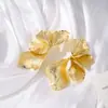 Brincos Florais Europeus e Americanos Transfronteiriços, Únicos e Exagerados, Brincos Simples de Múltiplas Camadas com Design de Nicho para Mulheres, Acessórios de Orelha de Pétala da Moda