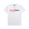 Palma Palma Ángel Ángeles Corazón Corazón Disuelto Letras de Graffiti Camiseta para Hombre y Mujer Holgada Cuello Redondo Manga Corta Verano
