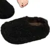 Nuevos zapatos de algodón de suela gruesa para otoño e invierno 2026, pantuflas peludas sin cordones para mujer, cálidas y forradas de felpa para usar en exteriores
