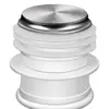 Tapón para Botella Térmica, Tapón para Botella Térmica, Tapa para Botella de Agua Hirviendo Doméstica para Té, Tapón de Acero Inoxidable y Silicona, Tapón para Boca de Botella Térmica, Tapón Cubierta