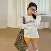 Camiseta Suave Fufu de Manga Larga para Bebé Niña Elmo con Estampado Lindo de Perro en la Espalda, Adorable Camiseta Base Infantil con Estampado