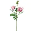 Día de San Valentín Flor Individual de Tela de Seda Estilo Pintura al Óleo Rosa Retro Flor Artificial Decoración para el Hogar y Bodas Flor Artificial de Alta Gama