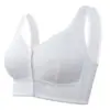 Ropa interior de mujer con broche frontal transfronterizo, sujetador tipo chaleco de algodón suave y cómodo para mujeres de mediana edad y mayores, talla grande, sin aros, push-up