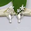 Joias DIY quentes feitas à mão nova moda pulseira vintage pingente de flor dupla pendurada pássaro videira pingente atacado