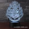 Transfronterizo dedicado a Harry Potter Serie Ciudad del Valle del Río USB luz nocturna creativa 3D LED colorida táctil control remoto lámpara de escritorio