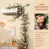 Enredadera de rosas sala de estar interior balcón tubería de aire acondicionado patio decoración flor artificial enredadera colgante de pared plantas verdes
