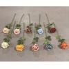 Flor Artificial de Acacia Rosa Individual Simulada Flor Falsa Flor Artificial Flor de Boda Fila de Piso Flor de Paisajismo Decoración de Ramo de Alta Gama