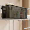 Cesta colgante para mesita de noche de dormitorio, estante de almacenamiento para barandilla de cama para productos de cuidado de la piel y cargadores, porta pañuelos, marcadores y teléfono para la oficina