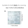 Adesivos de parede planos 2D, autoadesivos, à prova d'água e à prova de óleo, adequados para renovação de fogão de cozinha, decoração de parede de banheiro e adesivos de azulejo.