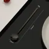 Colher de Café de Aço Inoxidável 304, Colher Mexedora de Alto Valor Estético, Presente Estilo Starbucks, Colher Pequena Redonda Dourada para Mel e Sobremesas com Cabo Longo