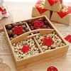 Caja de Regalo para Boda Comercial Compromiso Dulces Creativos Bocadillo Regalo Caja de Nueces Fruta Seca Restaurante Plato de Bocadillos para Boda
