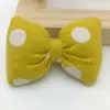 Outono e Inverno Estilo Coreano Tecido Bolinhas Algodão PP Almofada Laços Acessórios Laços Sapatos e Meias Infantis Bolsas Acessórios de Vestuário Acessórios