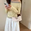 Nuevo Bolso de Mano Ligero Estilo Almohada para Mujer Versátil Diseño Tejido Nicho Moda 2026 Bolso de Hombro Cruzado para Verano