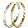 Pulsera de Acero de Titanio Pulverización Electrónica al Vacío Pulsera de Acero Inoxidable Nicho Versátil Lujo Ligero Gama Alta Pulsera Totalmente Diamantada Venta Directa de Fábrica