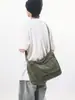 Bolsa Transversal Masculina e Feminina 2025 Novo Estilo Simples Grande Capacidade Lona Bolsa Transversal Ins Artística Versátil Mochila para Estudante Universitário