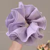 Scrunchie Grande Estilo Relaxado para Mulheres, Elástico de Cabelo Oversized Estilo Coreano, Acessório para Coque, Ornamento de Cabelo, Elástico Grande de Scrunchie
