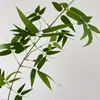 Galho Único de Bambu de Alta Qualidade, Estilo Chinês Simulado, Design Minimalista, Estilo Zen, Galho de Decoração de Planta para Lobby de Hotel