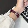 Adequado para pulseira Huawei Band 11Pro 11/10nfc89 geração estilo coreano pulseira de relógio de couro versátil para homens e mulheres