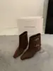 Botas de Moda con Hebilla Retro para Mujer Otoño/Invierno Estilo Nuevo Estilo Británico Tacón Grueso Botas de Pantalón Adelgazantes Punta Cuadrada Pequeña Botines Botas Individuales