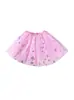 Nueva Falda Infantil de Malla Hinchable con Copos de Nieve, Superventas Transfronteriza, Falda de Baile para Actuación del Día del Niño