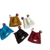Adorable Conjunto de Gorro y Bufanda de Punto para Niños Bola de Carbón Cálido de Invierno, Gorro Cortavientos para Niños y Niñas