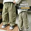 Pantalones para Niños 2026 Primavera y Otoño Nueva Ropa Infantil Pantalones Cargo Rectos Casuales Pantalones Largos de Otoño para Niños