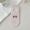 Calcetines de Verano para Mujer con Lazos de Animalitos, Calcetines Invisibles, Malla sin Costuras, Transpirables, Absorbentes de Sudor, Antideslizantes Tipo Barco Venta al por Mayor