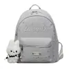 Mochila de Moda con Estampado de Letras para Estudiantes Universitarios, Mochila Grande de Gran Capacidad Nueva de Verano 2026 para Mujeres, Mochila Escolar para Estudiantes