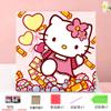 Pintura de Diamantes DIY 20*20 para Niños Dibujos Animados Anime Pintura Decorativa Hecha a Mano Kuromi Pegatinas de Diamantes Enmarcadas