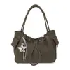 Bolso de hombro plisado de nicho estilo coreano transfronterizo 2026 para mujer, versátil, para el trabajo, bandolera tipo cubo