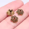 10X4Mm 0.4g Multicor DIY Acessórios para Joias Artesanais Capuchão de Contas Suporte de Flor