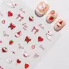 Sky New Morango Coelho Adesivos para Nail Art Laço Fofo Tridimensional Adesivo Relevo Decoração de Unhas Adesivos para Nail Art